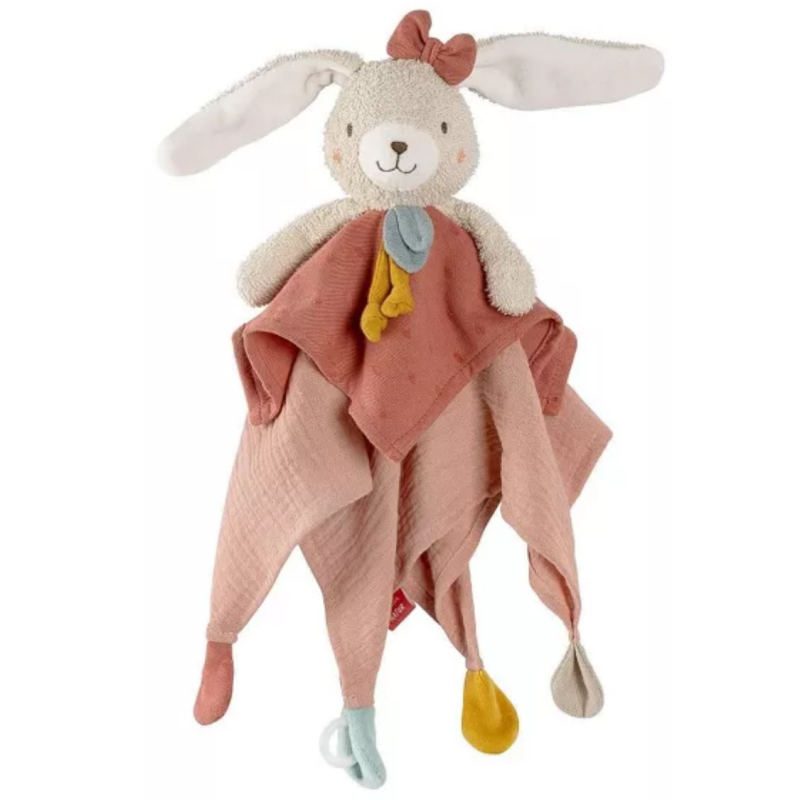  - lapin coton bio rose 35 cm 